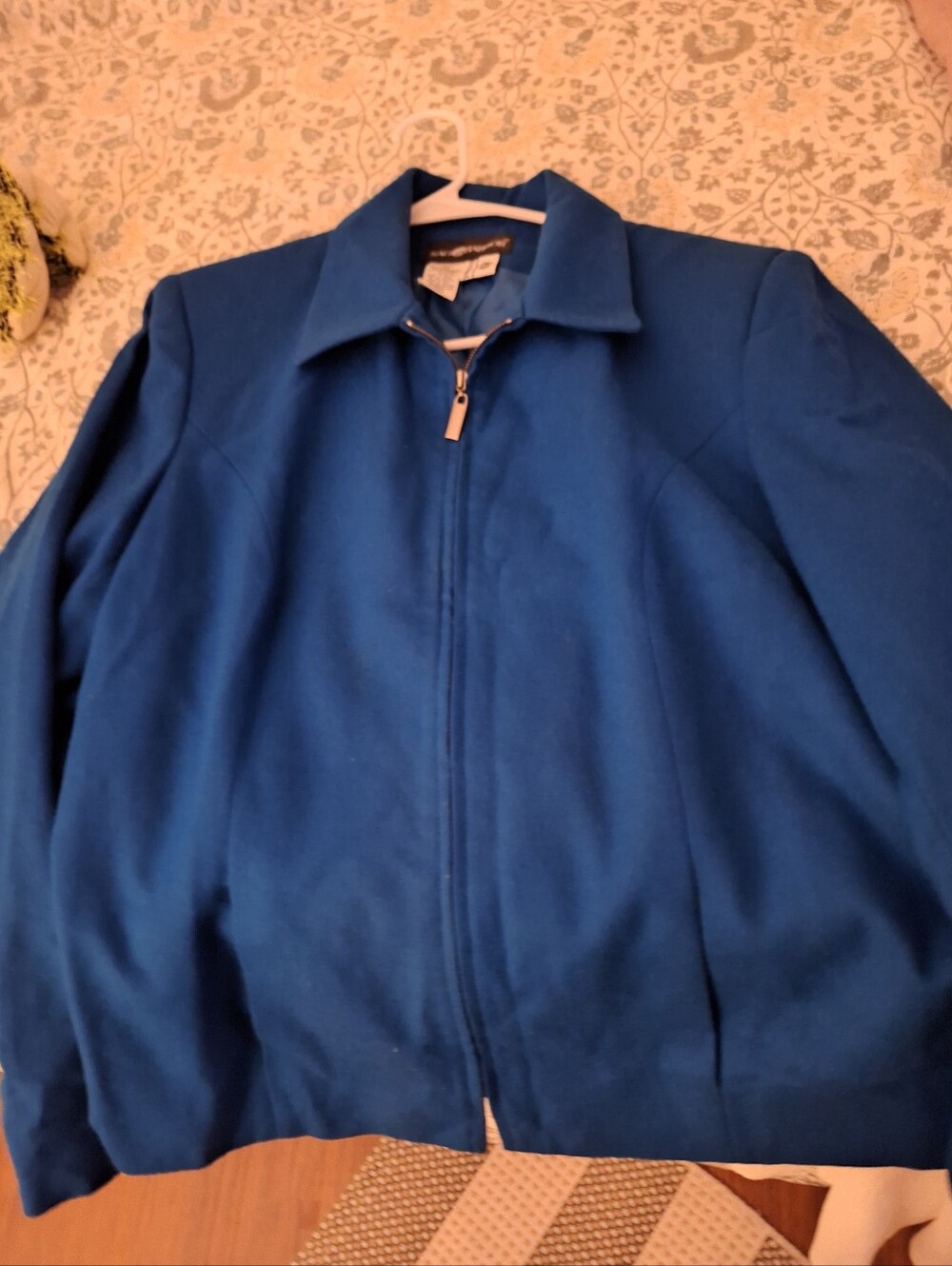 Sag Harbor Royal Blue Zip-Up Shirt Jacket